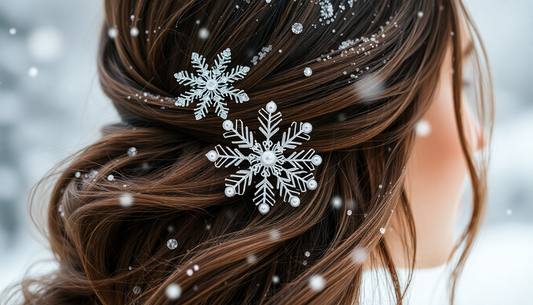 Sparkle and Shine: Discover the Allure of Crystal Snowflake Hair Clips