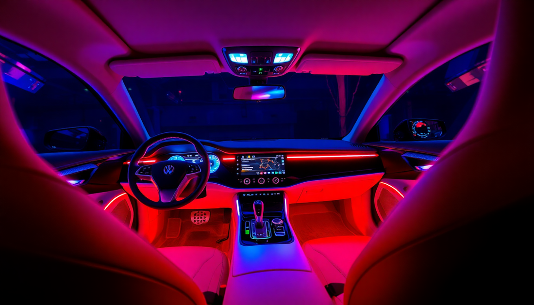 Elevate Your Ride with the Ultimate Auto LED RGB Interior Atmosphere Strip Light