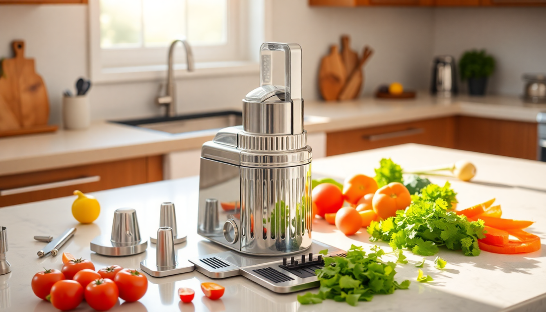 Slice, Dice, and Shred Your Way to Culinary Perfection with the 3-in-1 Vegetable Slicer