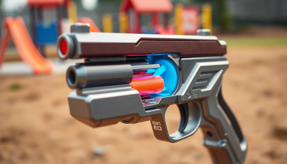 Unleash the Fun: Discover the Ultimate Folding Pistol Bullet Automatic Shell Throwing Toy