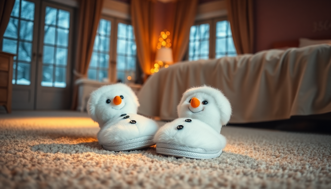 Cozy Up in Comfort: Discover the Perfect Pair of Snowman Slippers for Winter Bliss