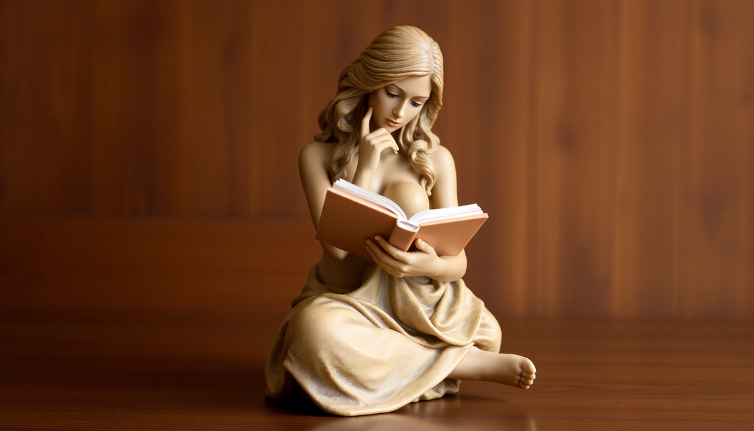 Elevate Your Home with the Captivating Reading Woman Statue: A Stylish Sanctuary for Bookworms