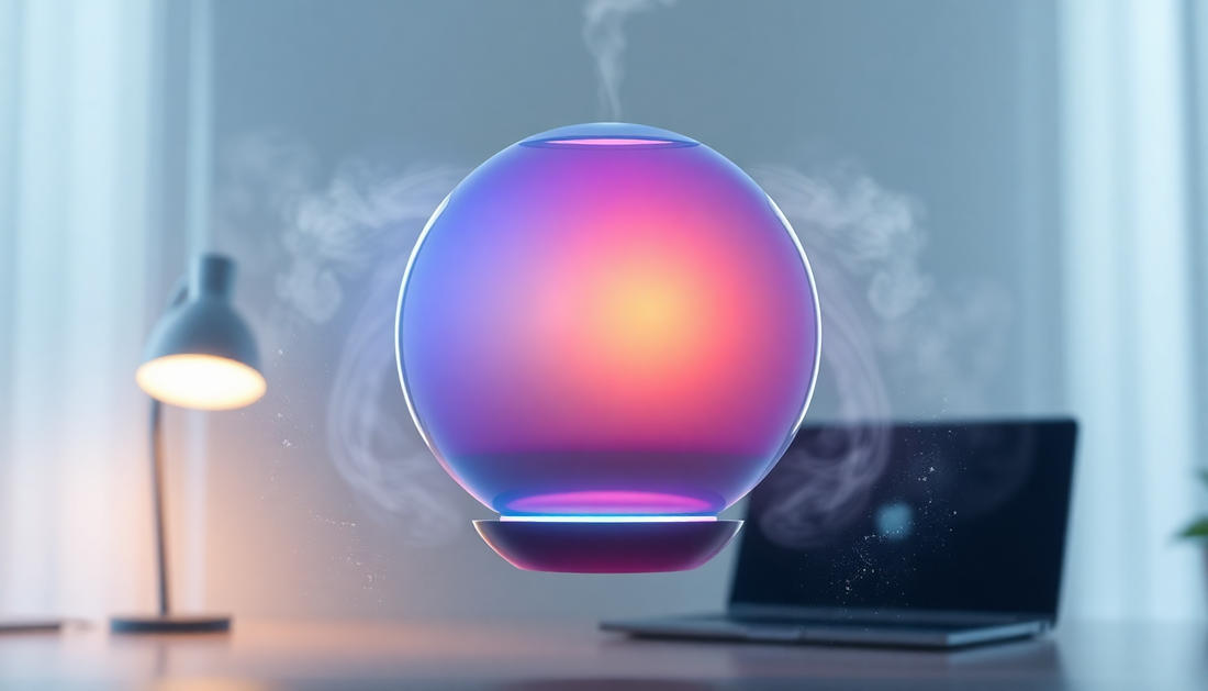 Unleash the Magic of the RGB Night Light Water Droplet Sprayer: The Ultimate Anti-Gravity Air Humidifier for Your Home or Office