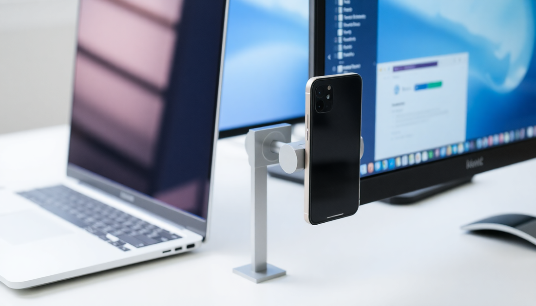Unleash the Power of Dual Screens: The Ultimate Laptop Phone Holder Accessory