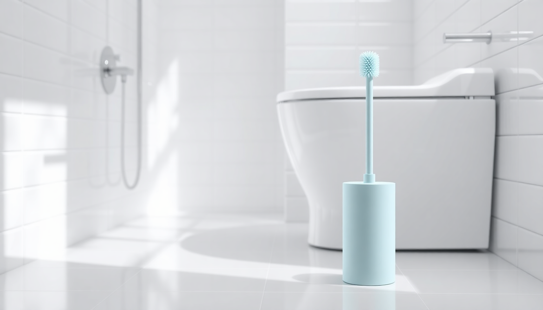 Elevate Your Bathroom Cleaning Game with the DealSniper Soft Bristle Toilet Brush Holder