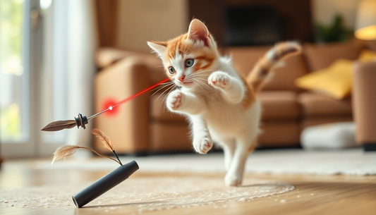 Unleash Your Cat's Playful Side: Discover the Ultimate 3-in-1 USB Charging Teaser Stick