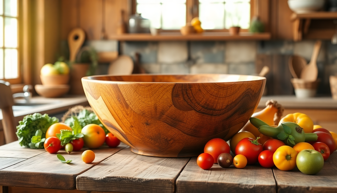 Elevate Your Kitchen with the Perfect Natural Wooden Bowl