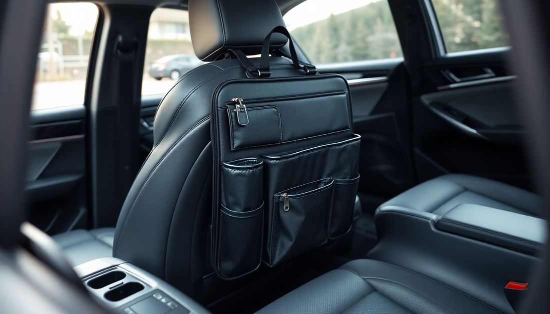 Elevate Your Ride with the Ultimate Car Accessory: The pu Leather Car Storage Bag
