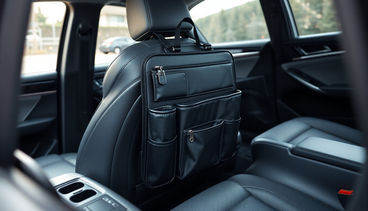 Elevate Your Ride with the Ultimate Car Accessory: The pu Leather Car Storage Bag