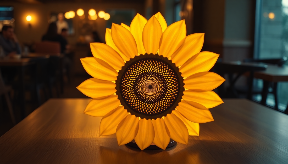 Brighten Up Your Space with the Stunning Rechargeable Sunflower LED Simulation Night Light