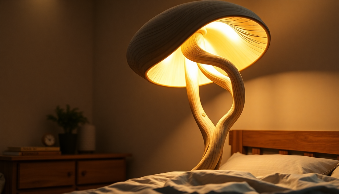 Illuminate Your Bedroom with the Twisted Mushroom Night Light: A Warm and Cozy Atmosphere
