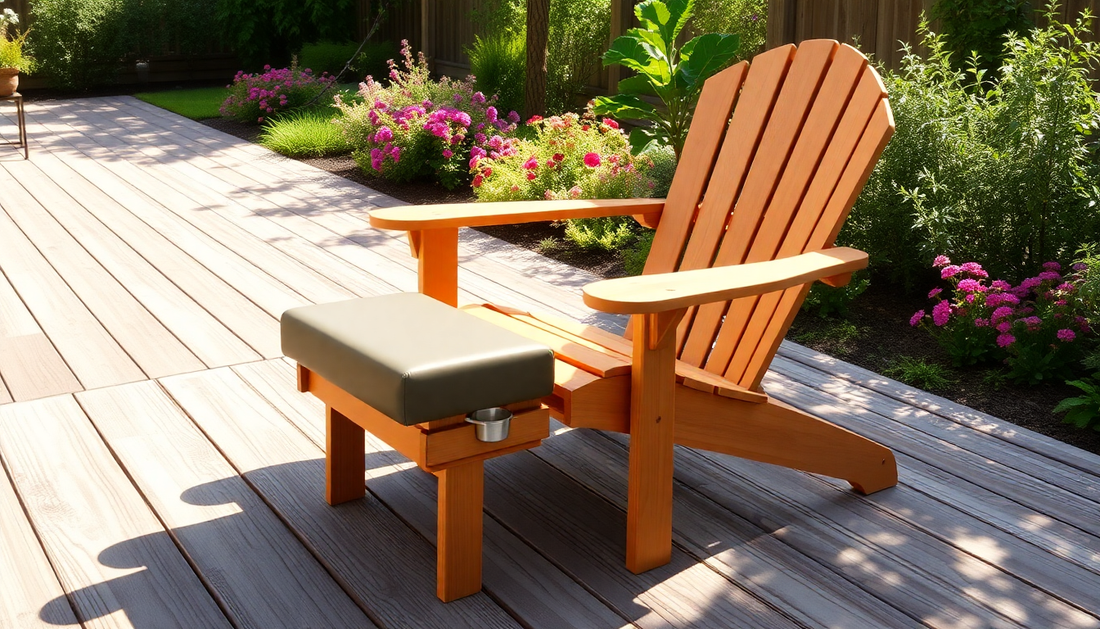 Unveil the Outdoor Oasis: Crafting the Ultimate Adirondack Chair with Pullout Ottoman and Cup Holder