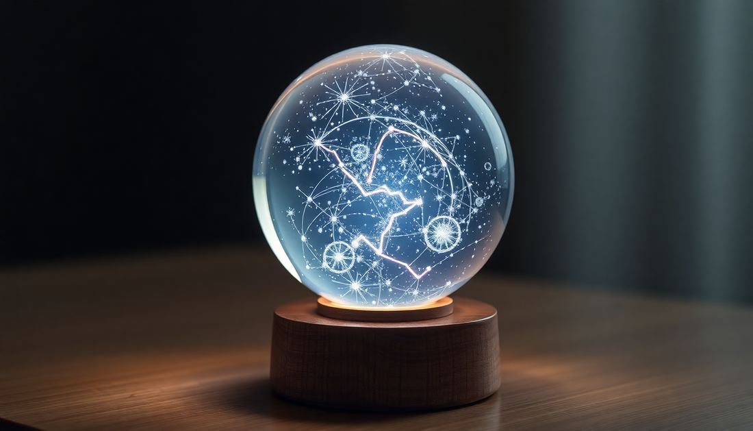 Illuminate Your Space with the Mesmerizing 3D Constellation Crystal Ball Night Light