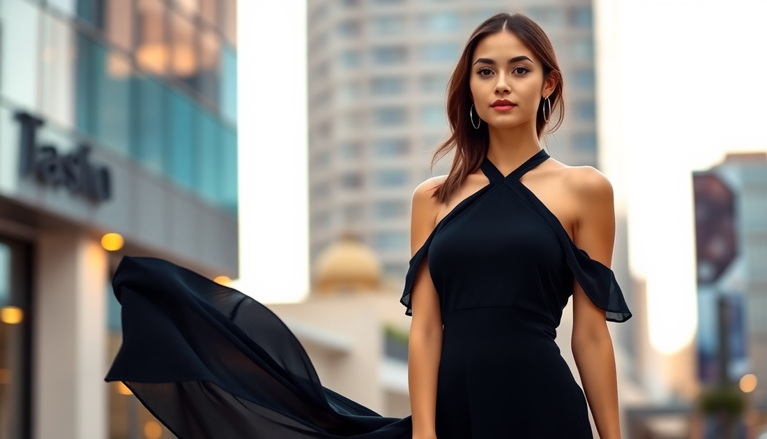Slay in Style: The Sexy Black Halter Off Shoulder White Mini Dress That's Taking 2025 by Storm