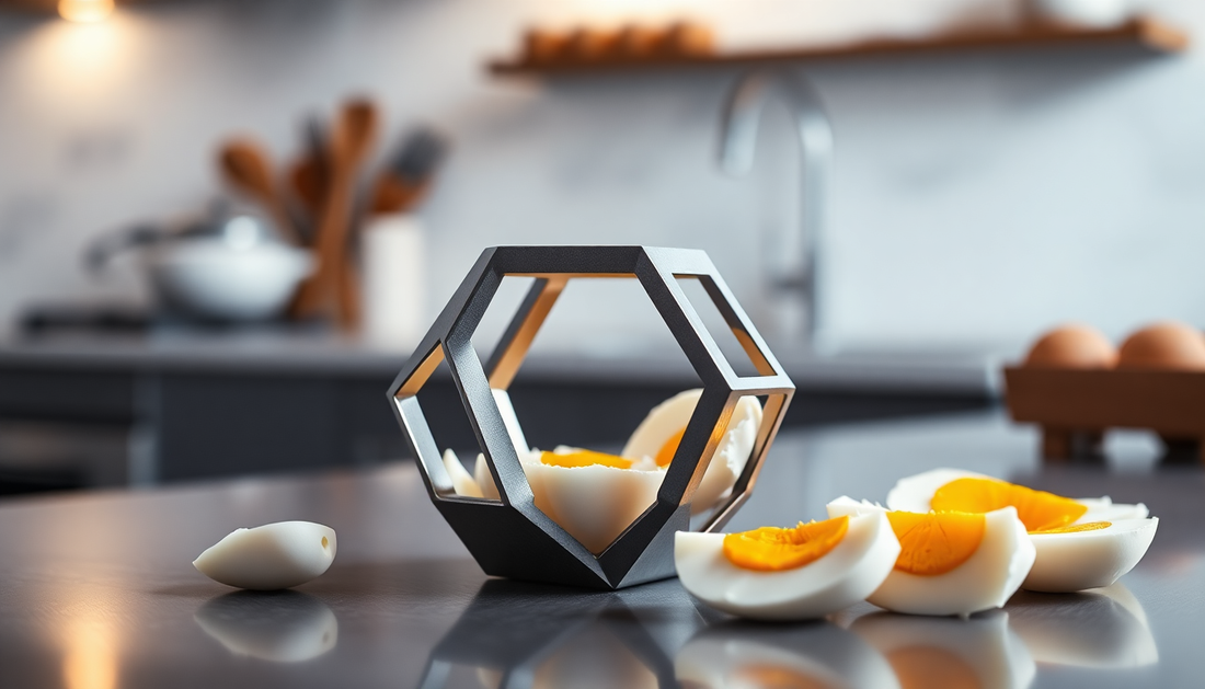 Crack Open Savings with the Stainless Steel Egg Cutter: A Hexagonal Culinary Delight