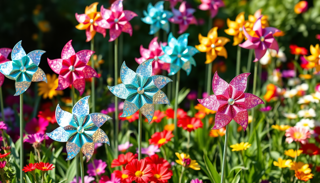 Protect Your Garden with Sparkling Bird Repeller Pinwheels: Exclusive Deals at DealSniper.net