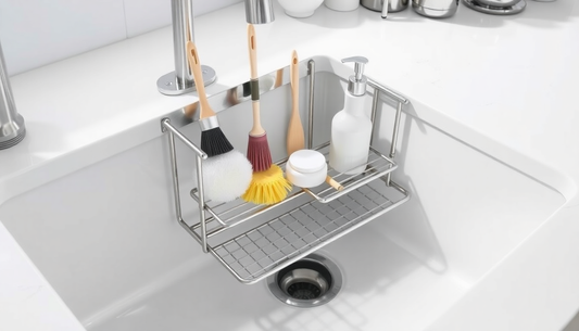 Elevate Your Kitchen Game: The Ultimate Sink Sponge Rack with Drain Tray