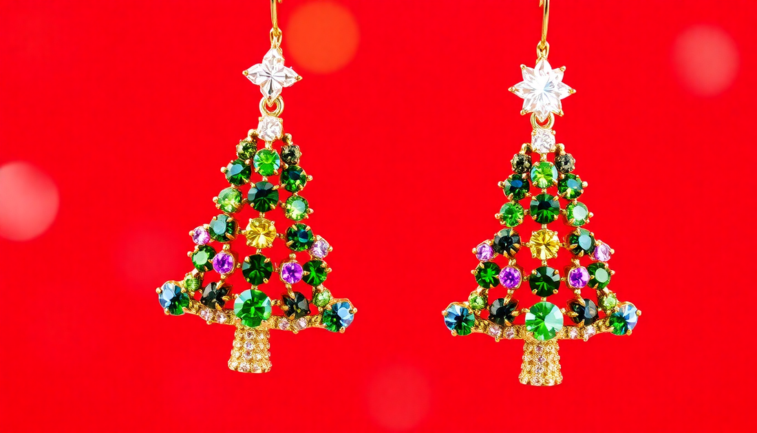 Deck the Halls with Dazzling Christmas Tree Earrings