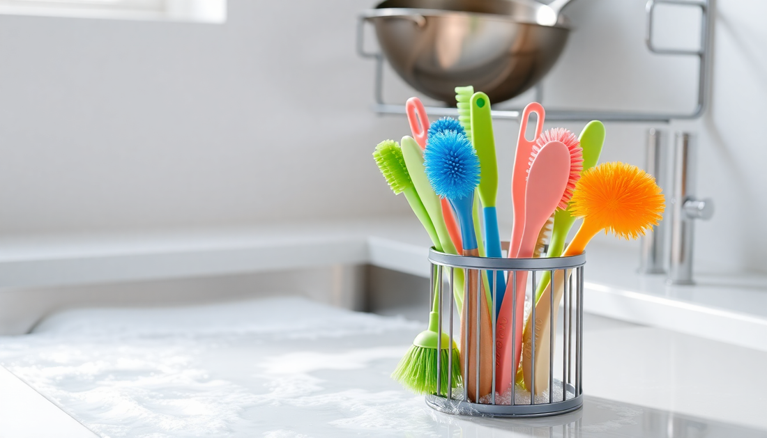 Elevate Your Kitchen Cleaning Game with the Versatile Disposable Brush Pot