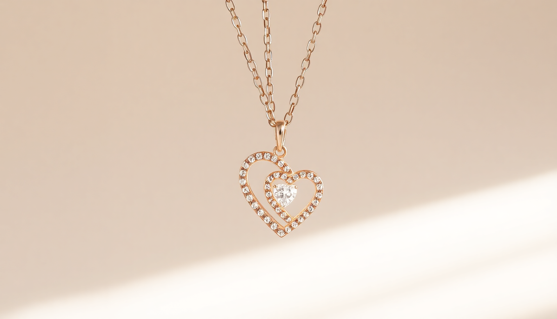 Uncover the Sparkling Allure of the Zircon Double Love Necklace