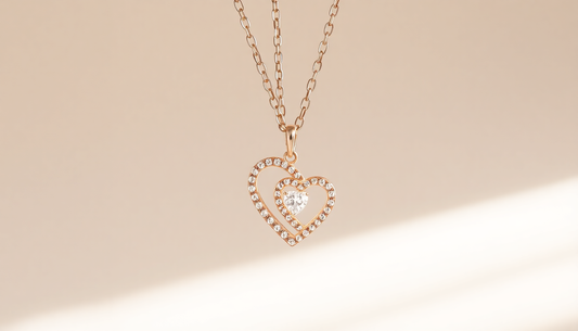 Uncover the Sparkling Allure of the Zircon Double Love Necklace