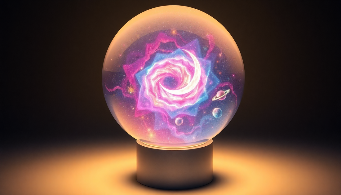 Illuminate Your World with the Mesmerizing LED Night Light Galaxy Crystal Ball Table Lamp