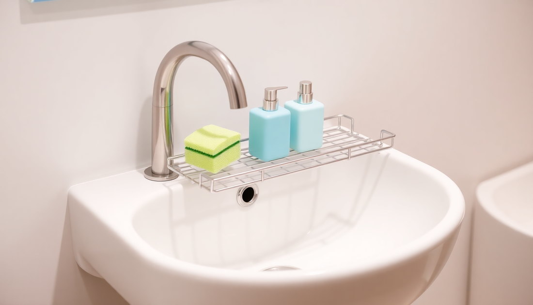 Sink Shelf Soap Sponge Drain Rack: Elevate Your Kitchen Organization with DealSniper.net