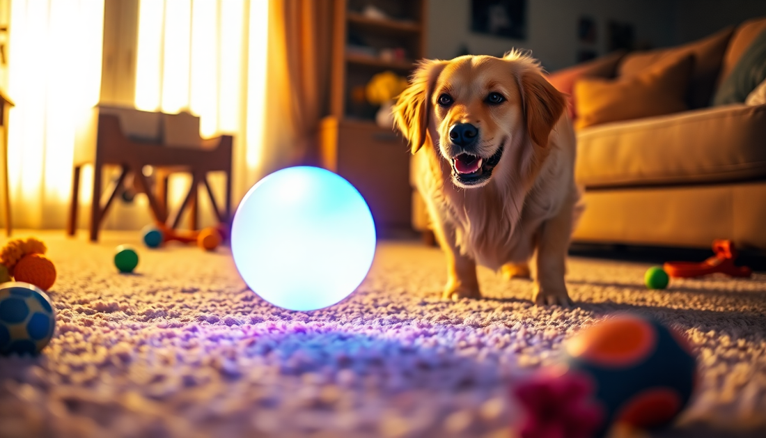 Unleash Your Dog's Playful Side with the Luminous Pet Ball: A Paw-some Treat for Your Furry Friend