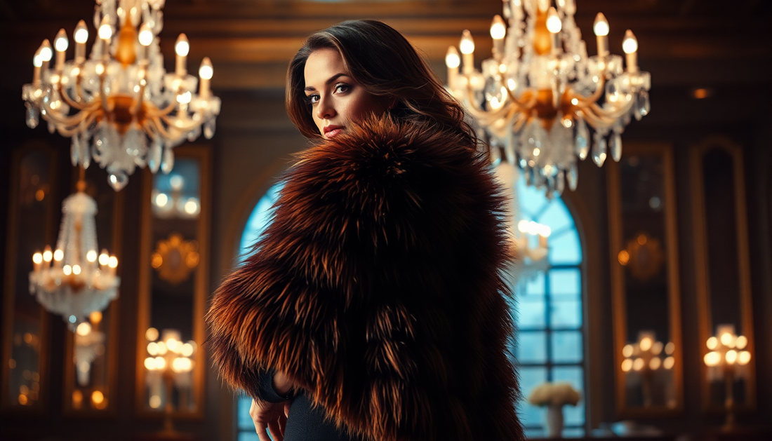 Elevate Your Style with the Luxurious Rex Rabbit Fur Cape