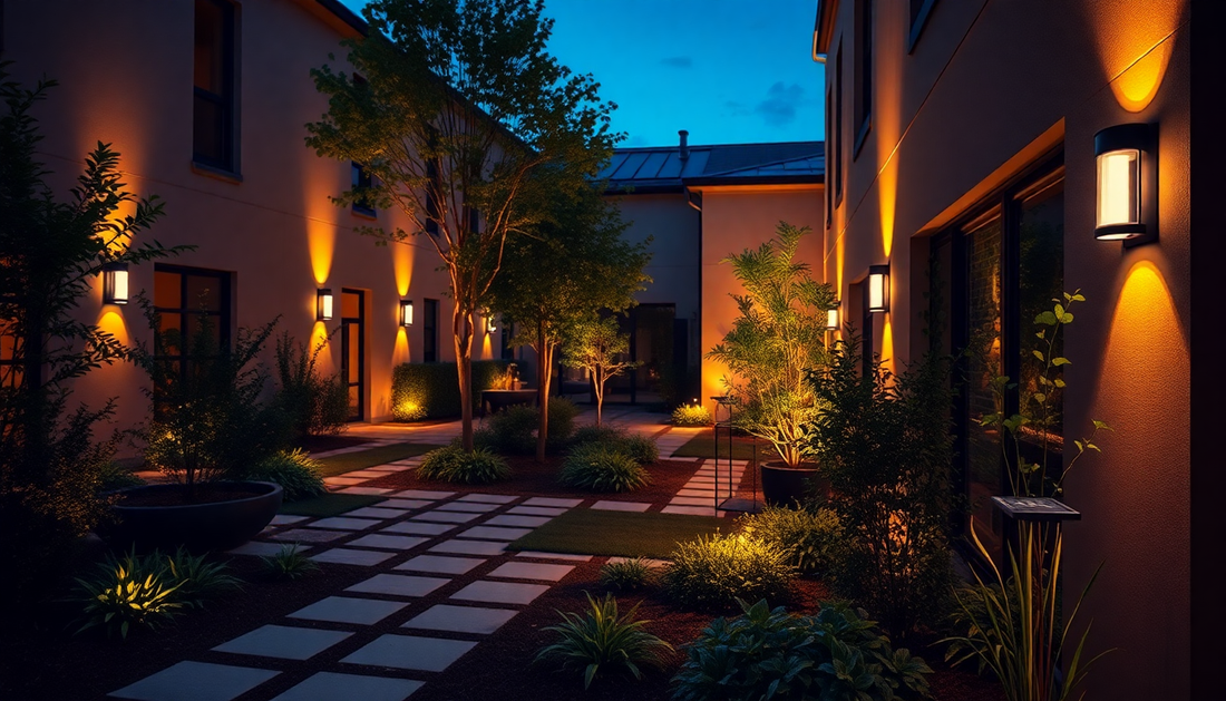 Brighten Up Your Outdoor Oasis: Discover the Power of Solar-Powered Courtyard Lights