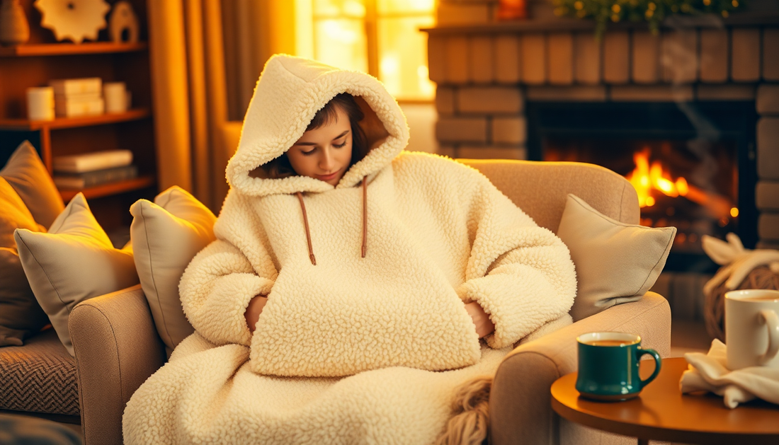 The Ultimate Cozy Gift: Krifey's Oversized Sherpa Hoodie