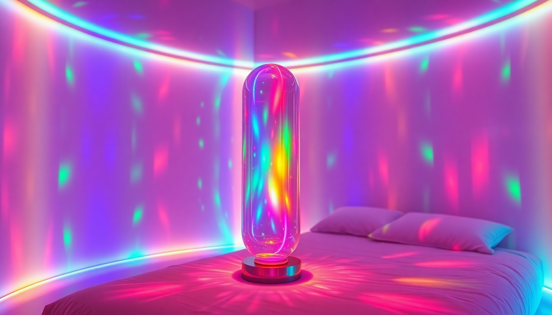 Elevate Your Space with the Mesmerizing 7-Color Changing USB Acrylic Table Lamp from DealSniper