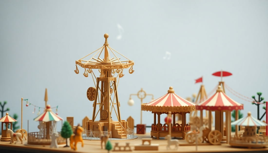 Unleash the Magic: Robotime ROKR Parachute Tower DIY Music Box at DealSniper.net
