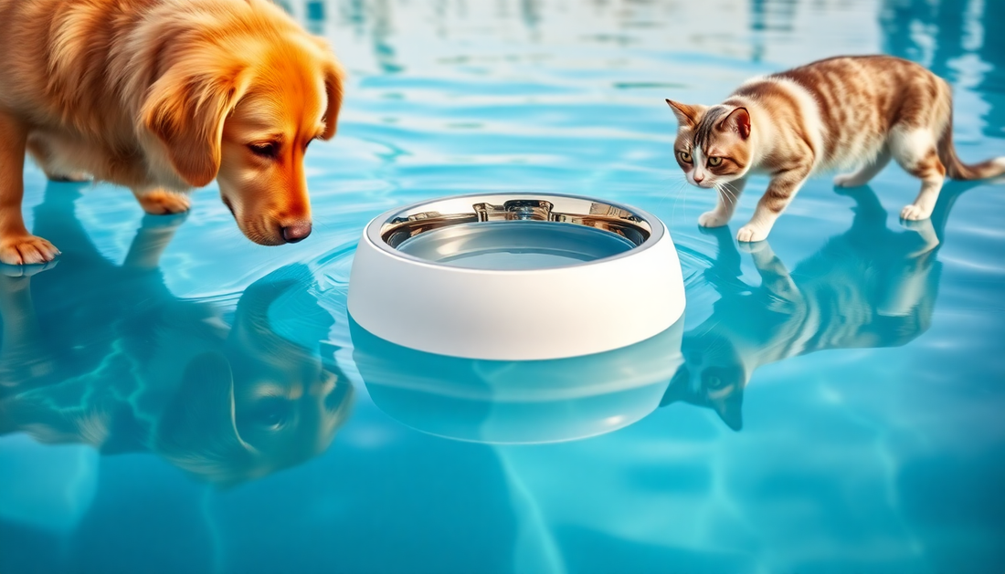 Unleash Your Pet's Thirst: Discover the Magic of Floating Pet Bowls!
