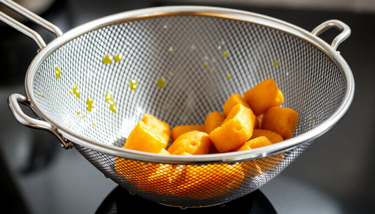 Unlock Mouthwatering Meals with the Stainless Steel Deep Fried Large Noodle and French Fries Basket from DealSniper.net