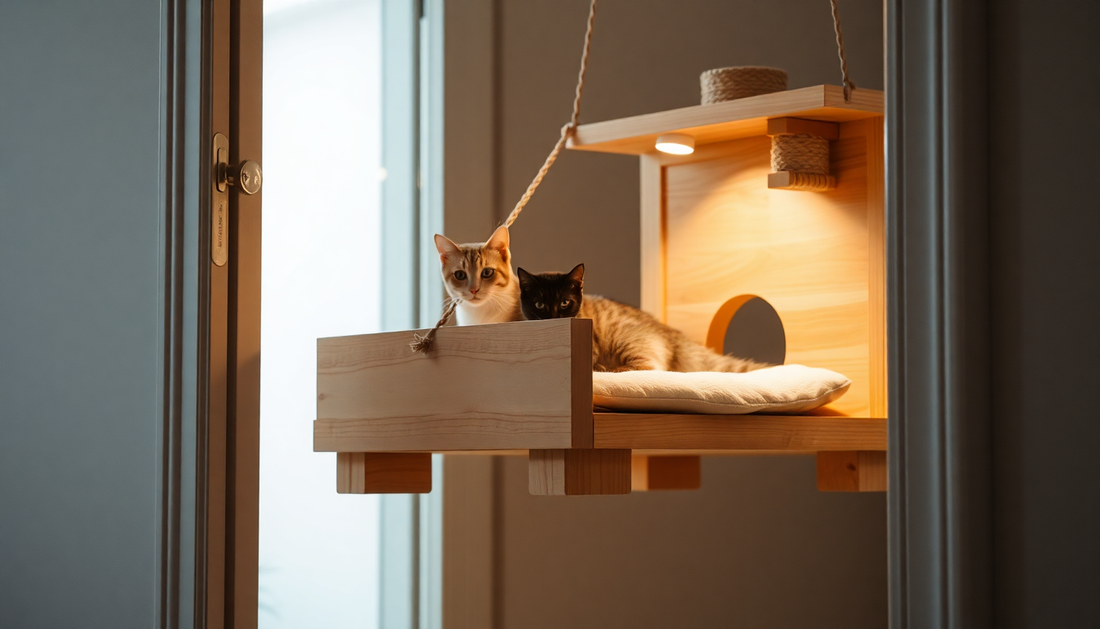 Unleash Your Furry Friend's Playtime Bliss with the mewoofun Upgrade: The Ultimate Door Hanging Bed for Unparalleled Comfort and Convenience