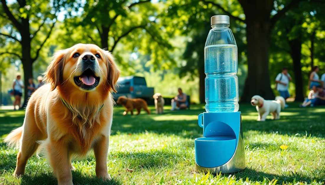 Unleash Your Pup's Thirst with the Mewoofun Pet Water Bottle Feeder Bowl
