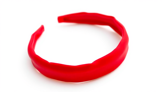 Elevate Your Style with the Vibrant Red Headband Bracelet Set