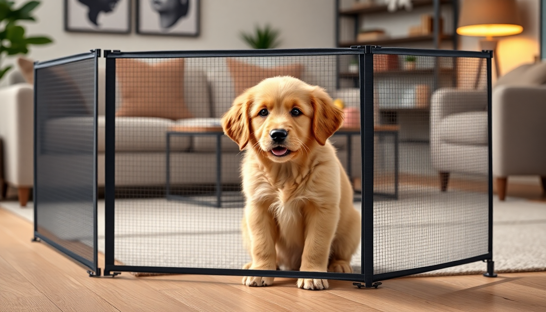 Unleash Your Pup's Freedom: The Foldable Dog Fence That Keeps Them Safe and Secure