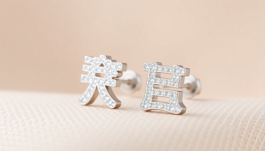 Elevate Your Style with Korean Alphabet Stud Earrings: A Sparkling Fusion of Elegance and Simplicity