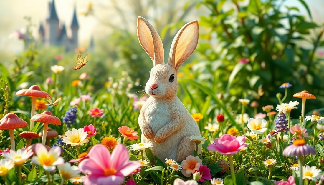 Enchant Your Space with European Fairy Tale Rabbit Decorations: Discover Daily Deals at DealSniper.net