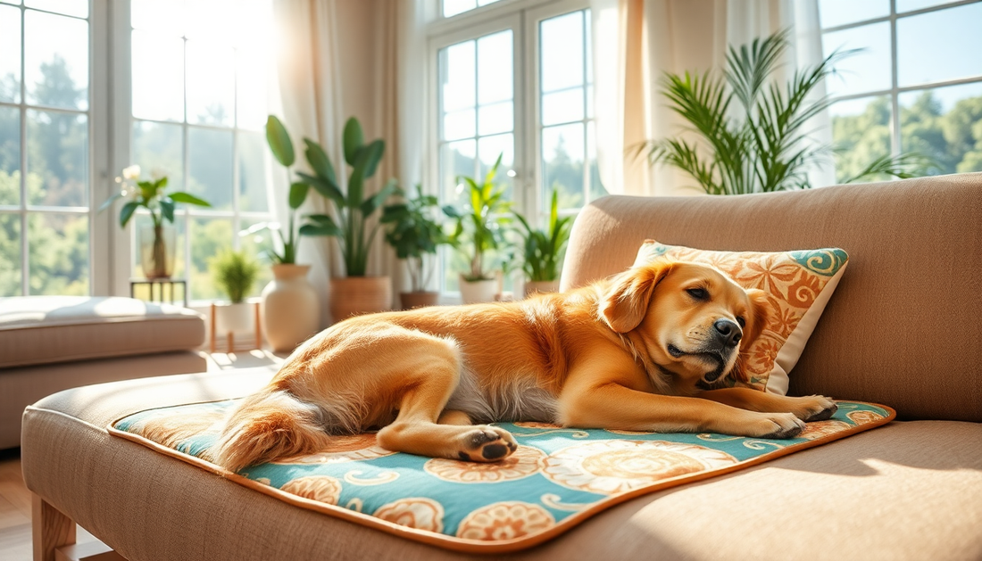 Chill Out in Style: The Ultimate Summer Cooling Dog Mat with Pillow