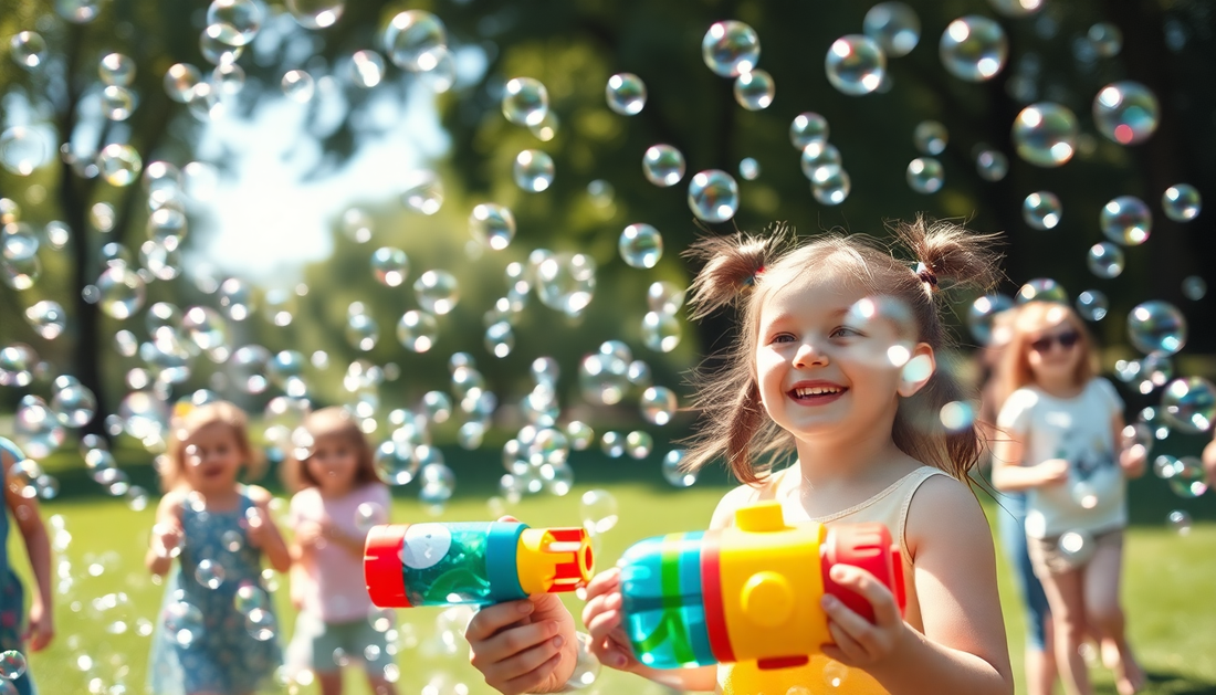 Unleash the Magic: Kids Bubble Blaster Toy Steals the Show at DealSniper.net