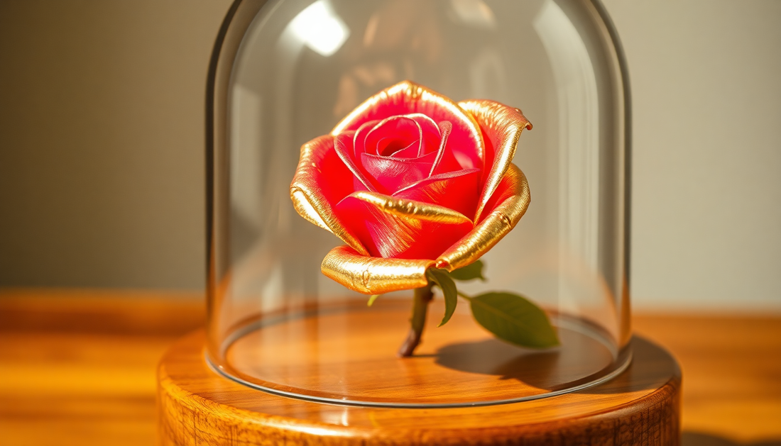 Elevate Your Home with the Enchanting Allure of Preserved Flower Glass Covers