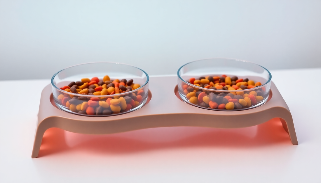 Unleash Your Pet's Dining Delight: Discover the Paw-fect Non-Slip Double Cat Bowl with Raised Stand