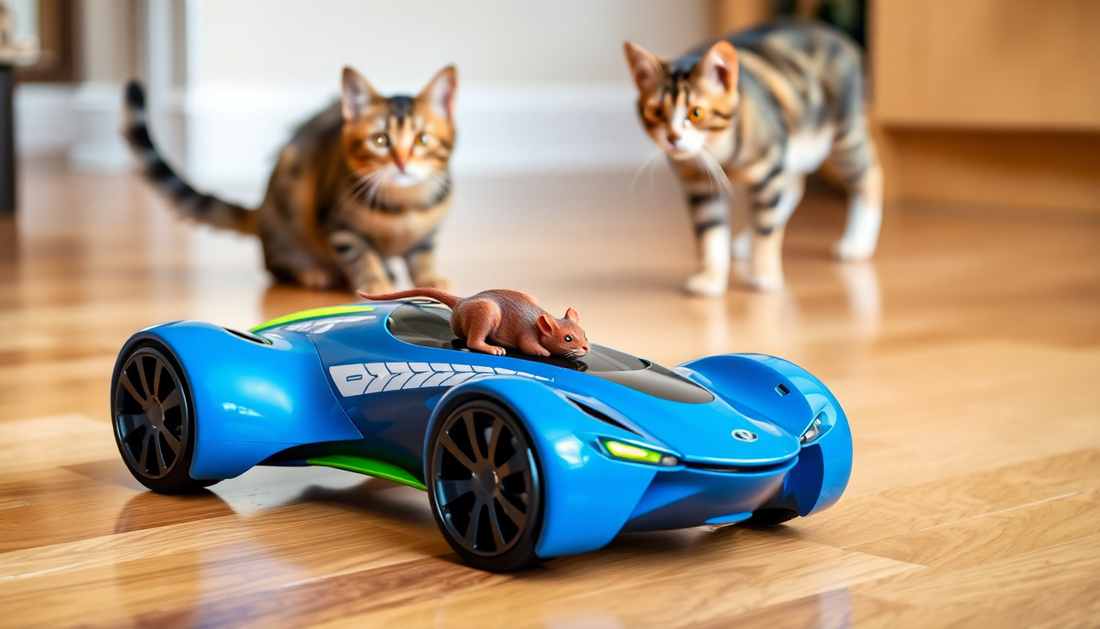 Unleash Your Cat's Inner Racer: The Ultimate Remote Control Interactive Cat Car Toy