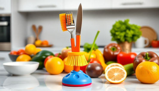 Elevate Your Kitchen Game: Discover the Ingenious Cleaning Brush with Suction Cup