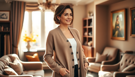Elevate Your Autumn and Winter Style with Women's Cashmere Cardigans from DealSniper.net