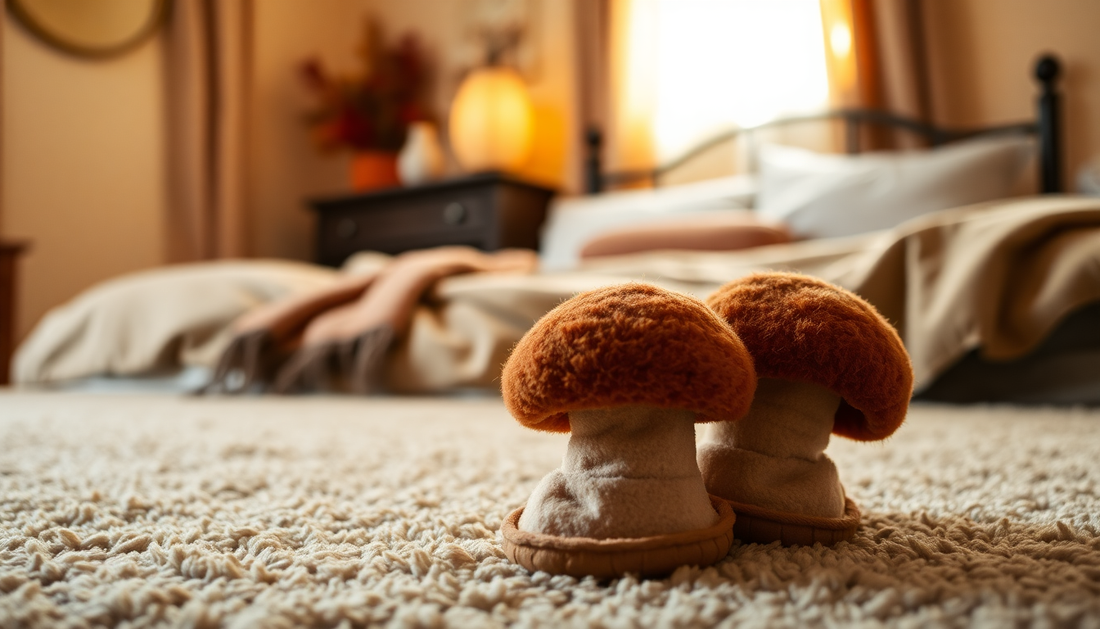 Cozy Comfort: Discover the Enchanting Mushroom Slippers That'll Make Your Feet Smile