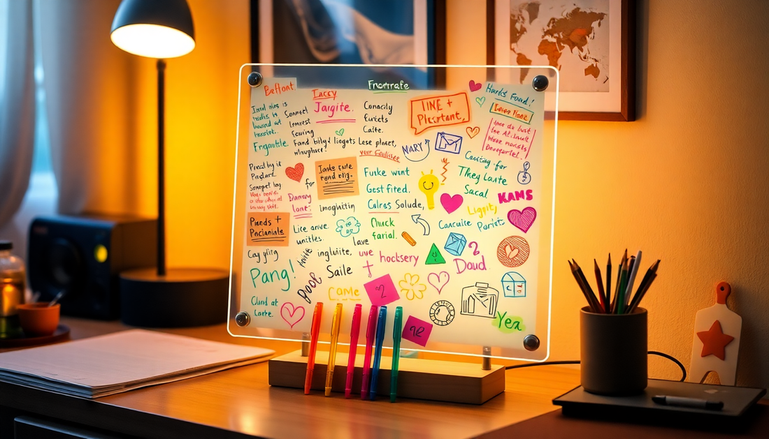 Unleash Your Creativity with the Acrylic DIY Note Board LED Night Light